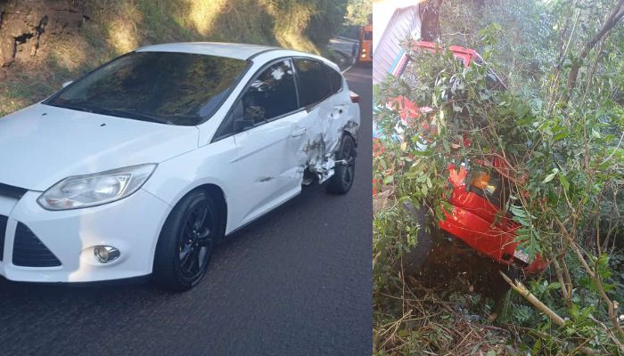 Guaraniaçu – Acidente entre carro e caminhão é registrado na BR 277